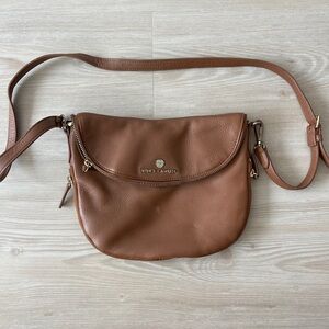 Vince Camuto Tan Leather Crossbody Bag